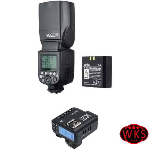 Godox VING V860IIO Flash Kit with Camera Trigger X2 for Olympus/Panasonic