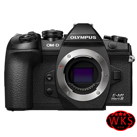Olympus OM-D E-M1 Mark III Mirrorless Digital Camera Body, Black